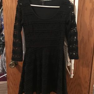 Forever 21 black lace dress